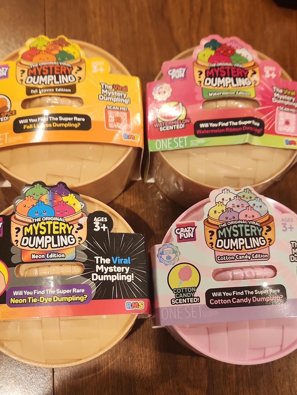 RMS Crazy Fun Assorted Dumplings New And Sealed Lot Of 4 (See Pics)
